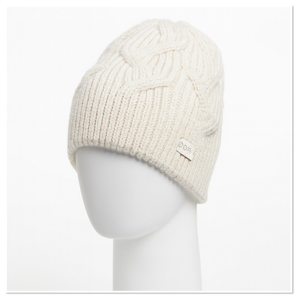 Fur Lined Beanie Cream Hat